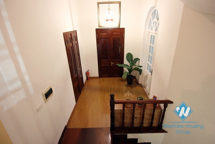 Spacious and unique French style house for rent in Tay Ho area 